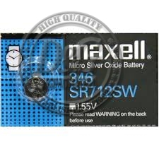 Бутонна батерия сребърна MAXELL SR712 SW 1.55V  / 346